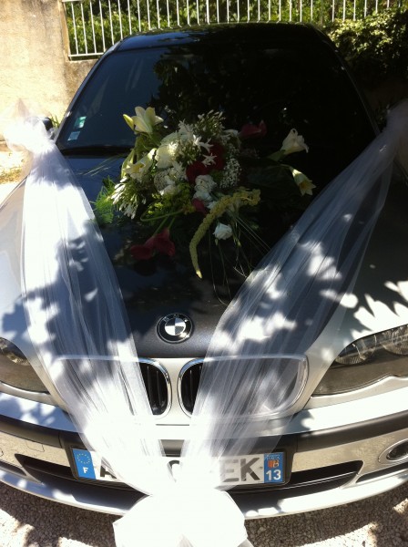 Voiture Cortége mariage  décoration Avignon Arles Apt Aix en Provence région PACA