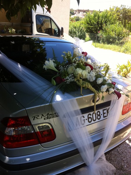 Voiture Cortége mariage  décoration Avignon Arles Apt Aix en Provence région PACA