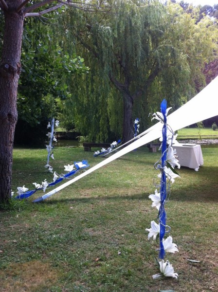 décoration florale de tente de réception Toulon