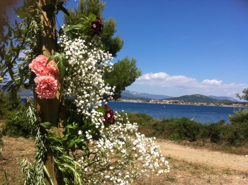 Arche nuptiale pour cérémonie de mariage, décoration florale allée nuptiale