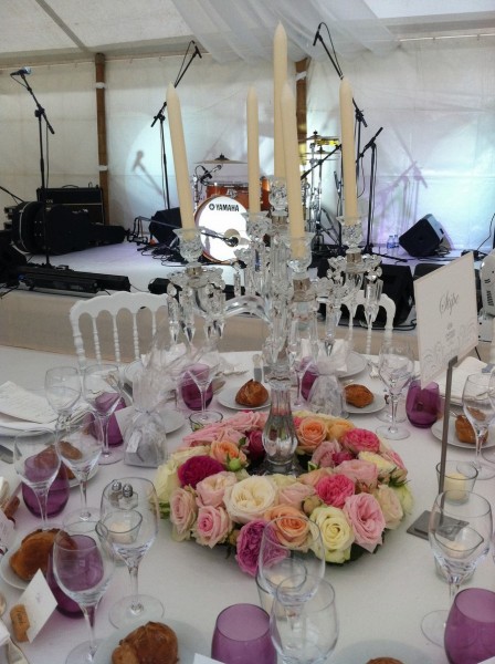 Notre zone d'activité pour ce service Création de composition florale de centre de table pour mariage et événement privé